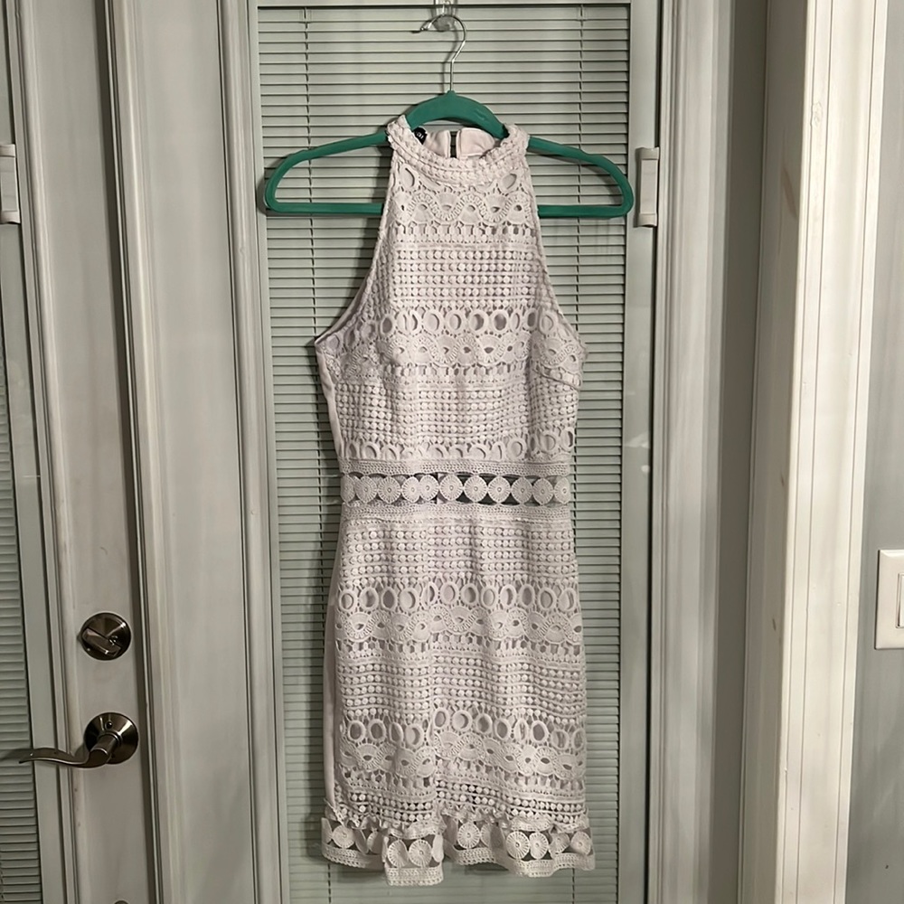 white lace dress